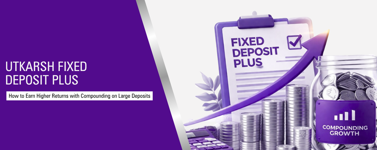 Earn Better Long-Term Returns with Utkarsh Fixed Deposit Plus and Compounding